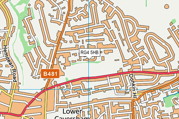 RG4 5HB map - OS VectorMap District (Ordnance Survey)