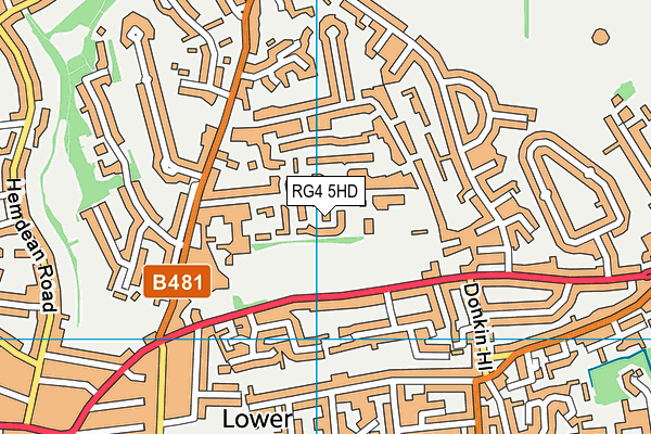 RG4 5HD map - OS VectorMap District (Ordnance Survey)