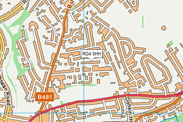 RG4 5HH map - OS VectorMap District (Ordnance Survey)