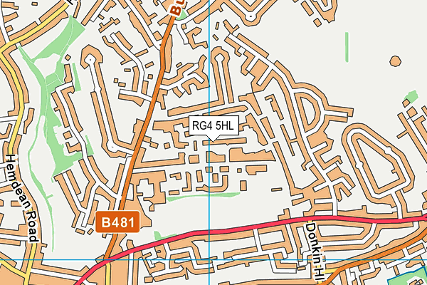 RG4 5HL map - OS VectorMap District (Ordnance Survey)