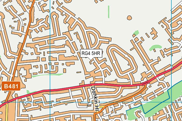 RG4 5HR map - OS VectorMap District (Ordnance Survey)