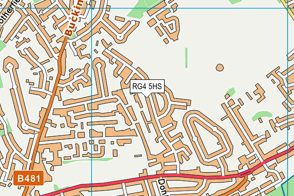 RG4 5HS map - OS VectorMap District (Ordnance Survey)