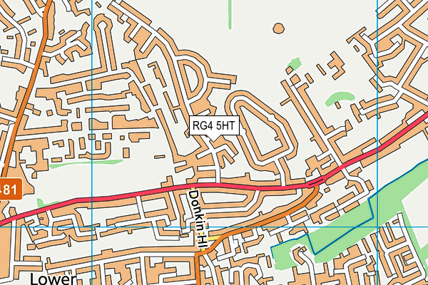 RG4 5HT map - OS VectorMap District (Ordnance Survey)