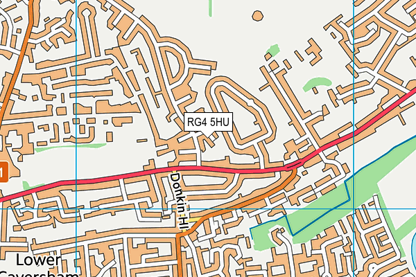 RG4 5HU map - OS VectorMap District (Ordnance Survey)