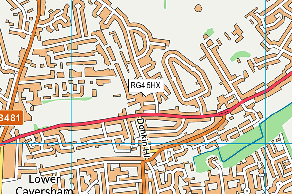 RG4 5HX map - OS VectorMap District (Ordnance Survey)