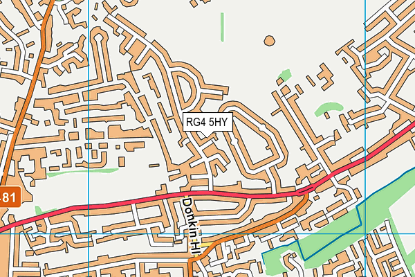 RG4 5HY map - OS VectorMap District (Ordnance Survey)