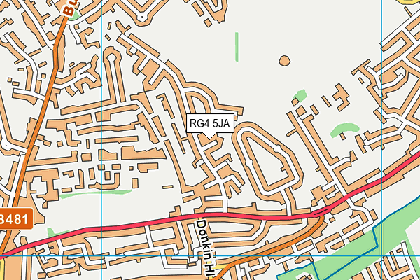 RG4 5JA map - OS VectorMap District (Ordnance Survey)