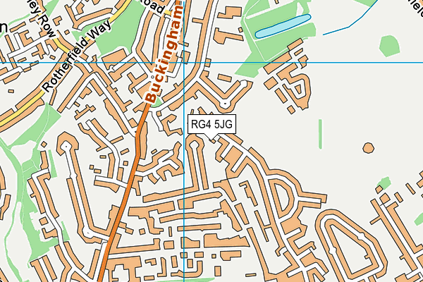 RG4 5JG map - OS VectorMap District (Ordnance Survey)