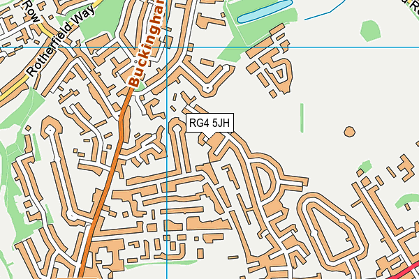 RG4 5JH map - OS VectorMap District (Ordnance Survey)