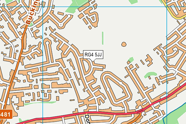 RG4 5JJ map - OS VectorMap District (Ordnance Survey)