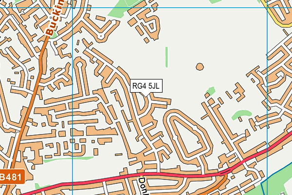 RG4 5JL map - OS VectorMap District (Ordnance Survey)