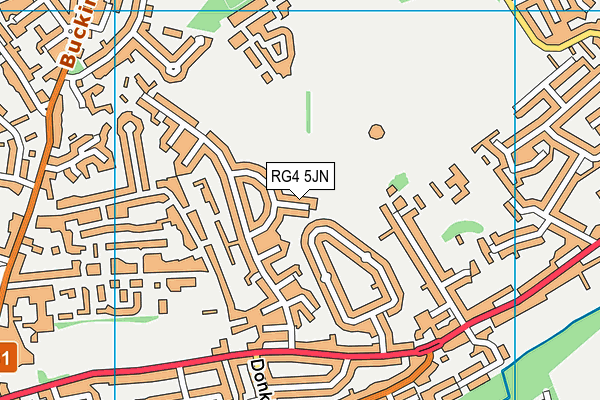 RG4 5JN map - OS VectorMap District (Ordnance Survey)