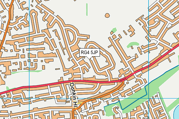 RG4 5JP map - OS VectorMap District (Ordnance Survey)