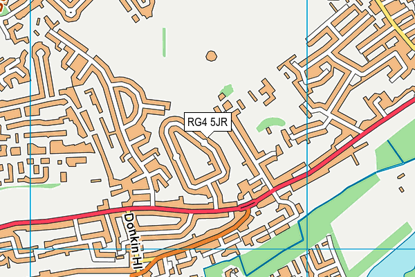 RG4 5JR map - OS VectorMap District (Ordnance Survey)