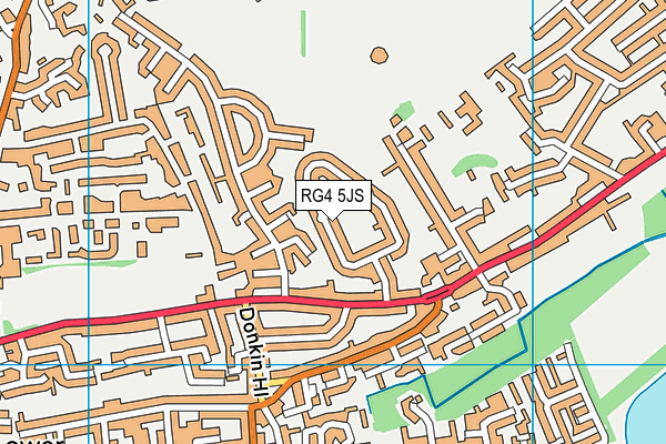 RG4 5JS map - OS VectorMap District (Ordnance Survey)