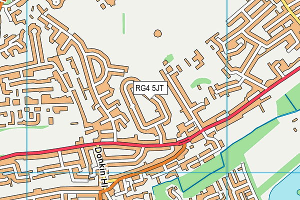 RG4 5JT map - OS VectorMap District (Ordnance Survey)
