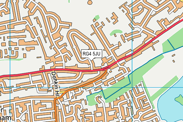 RG4 5JU map - OS VectorMap District (Ordnance Survey)