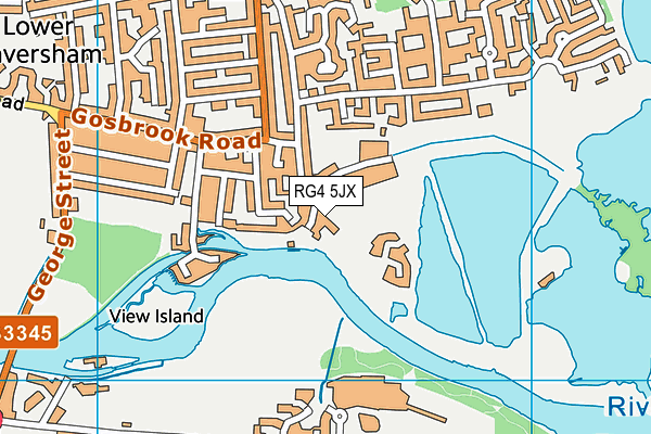RG4 5JX map - OS VectorMap District (Ordnance Survey)