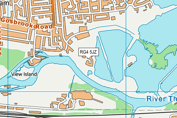 RG4 5JZ map - OS VectorMap District (Ordnance Survey)