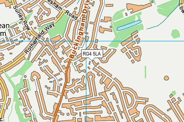 RG4 5LA map - OS VectorMap District (Ordnance Survey)