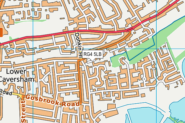 RG4 5LB map - OS VectorMap District (Ordnance Survey)