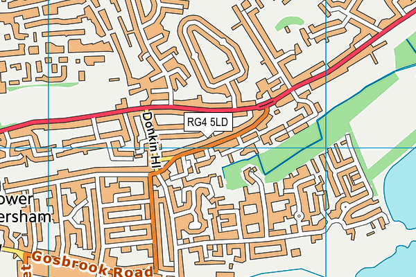 RG4 5LD map - OS VectorMap District (Ordnance Survey)