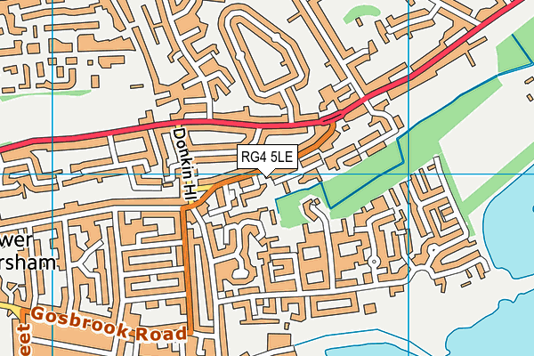 RG4 5LE map - OS VectorMap District (Ordnance Survey)