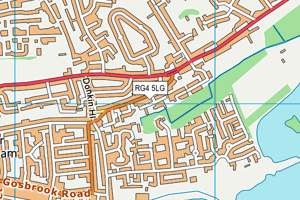 RG4 5LG map - OS VectorMap District (Ordnance Survey)
