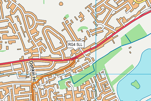 RG4 5LL map - OS VectorMap District (Ordnance Survey)