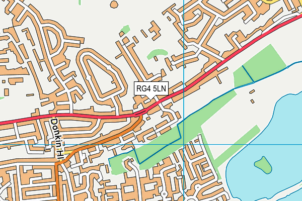 RG4 5LN map - OS VectorMap District (Ordnance Survey)
