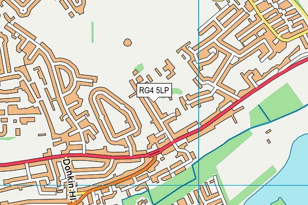 RG4 5LP map - OS VectorMap District (Ordnance Survey)