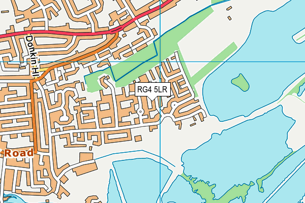 RG4 5LR map - OS VectorMap District (Ordnance Survey)