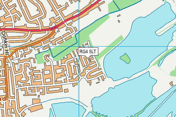 RG4 5LT map - OS VectorMap District (Ordnance Survey)