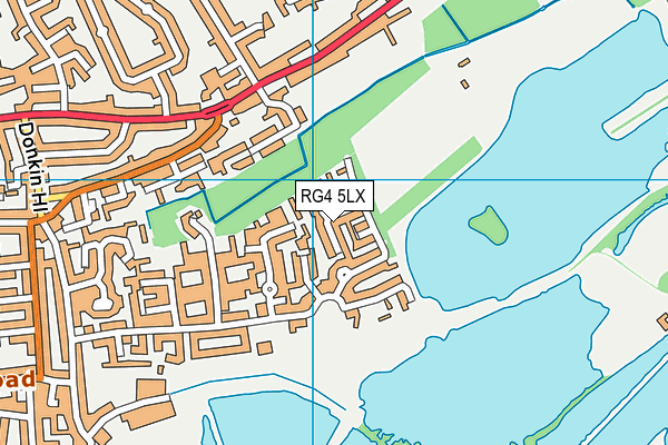 RG4 5LX map - OS VectorMap District (Ordnance Survey)