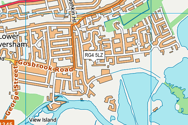 RG4 5LZ map - OS VectorMap District (Ordnance Survey)