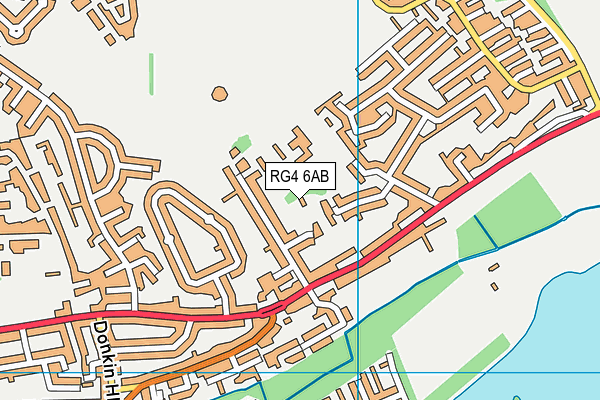 RG4 6AB map - OS VectorMap District (Ordnance Survey)