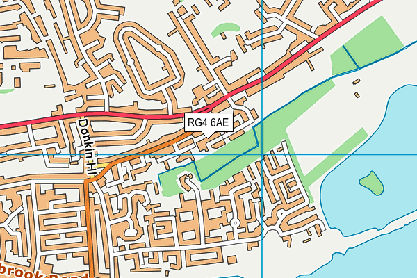 RG4 6AE map - OS VectorMap District (Ordnance Survey)