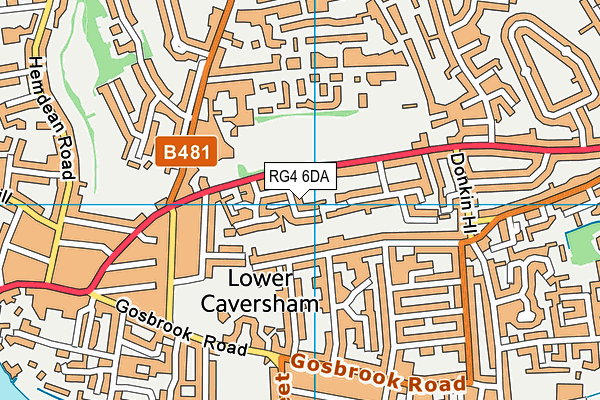 Map of FAIRFAX CLOSE (CAVERSHAM) RESIDENTS LIMITED at district scale