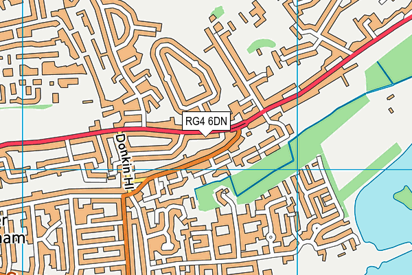 RG4 6DN map - OS VectorMap District (Ordnance Survey)