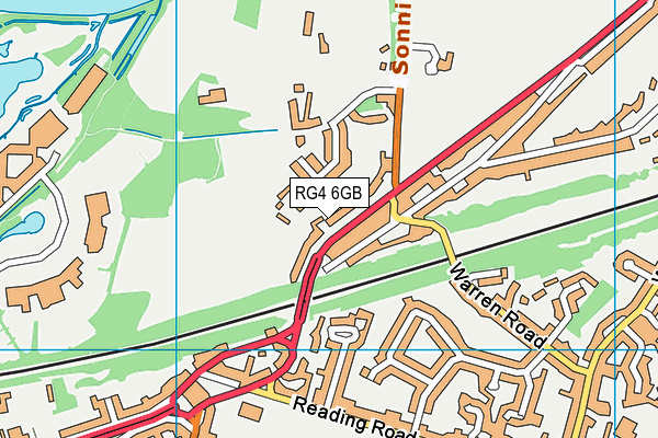 RG4 6GB map - OS VectorMap District (Ordnance Survey)