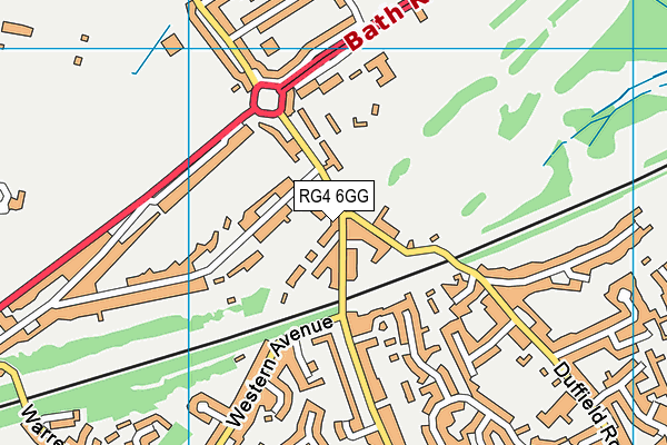 RG4 6GG map - OS VectorMap District (Ordnance Survey)