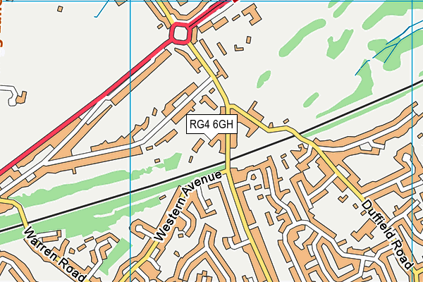 RG4 6GH map - OS VectorMap District (Ordnance Survey)