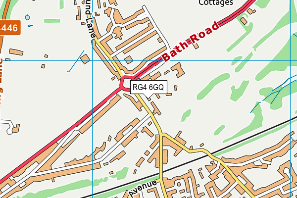 RG4 6GQ map - OS VectorMap District (Ordnance Survey)
