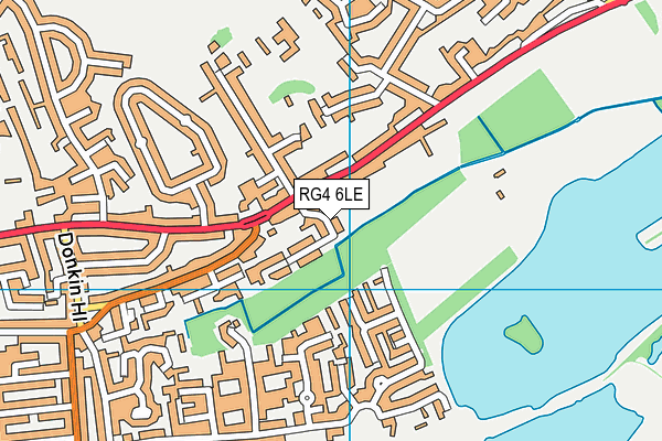 RG4 6LE map - OS VectorMap District (Ordnance Survey)