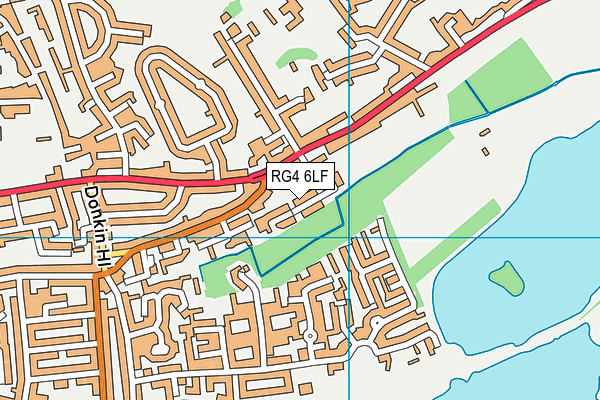 RG4 6LF map - OS VectorMap District (Ordnance Survey)