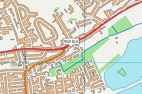 RG4 6LH map - OS VectorMap District (Ordnance Survey)