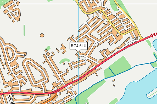 Micklands Primary School map (RG4 6LU) - OS VectorMap District (Ordnance Survey)