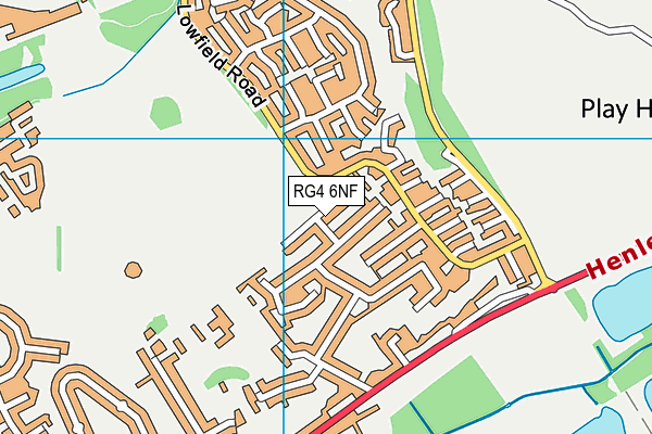 RG4 6NF map - OS VectorMap District (Ordnance Survey)
