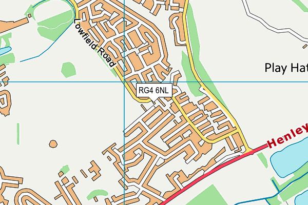 RG4 6NL map - OS VectorMap District (Ordnance Survey)