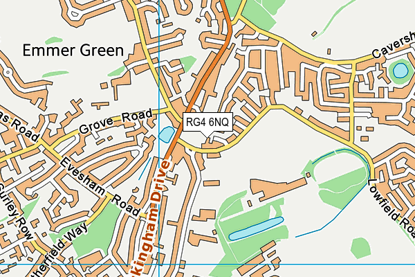 RG4 6NQ map - OS VectorMap District (Ordnance Survey)